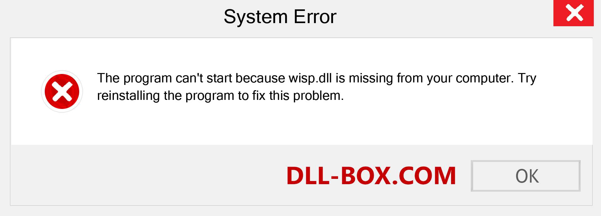  wisp.dll file is missing?. Download for Windows 7, 8, 10 - Fix  wisp dll Missing Error on Windows, photos, images